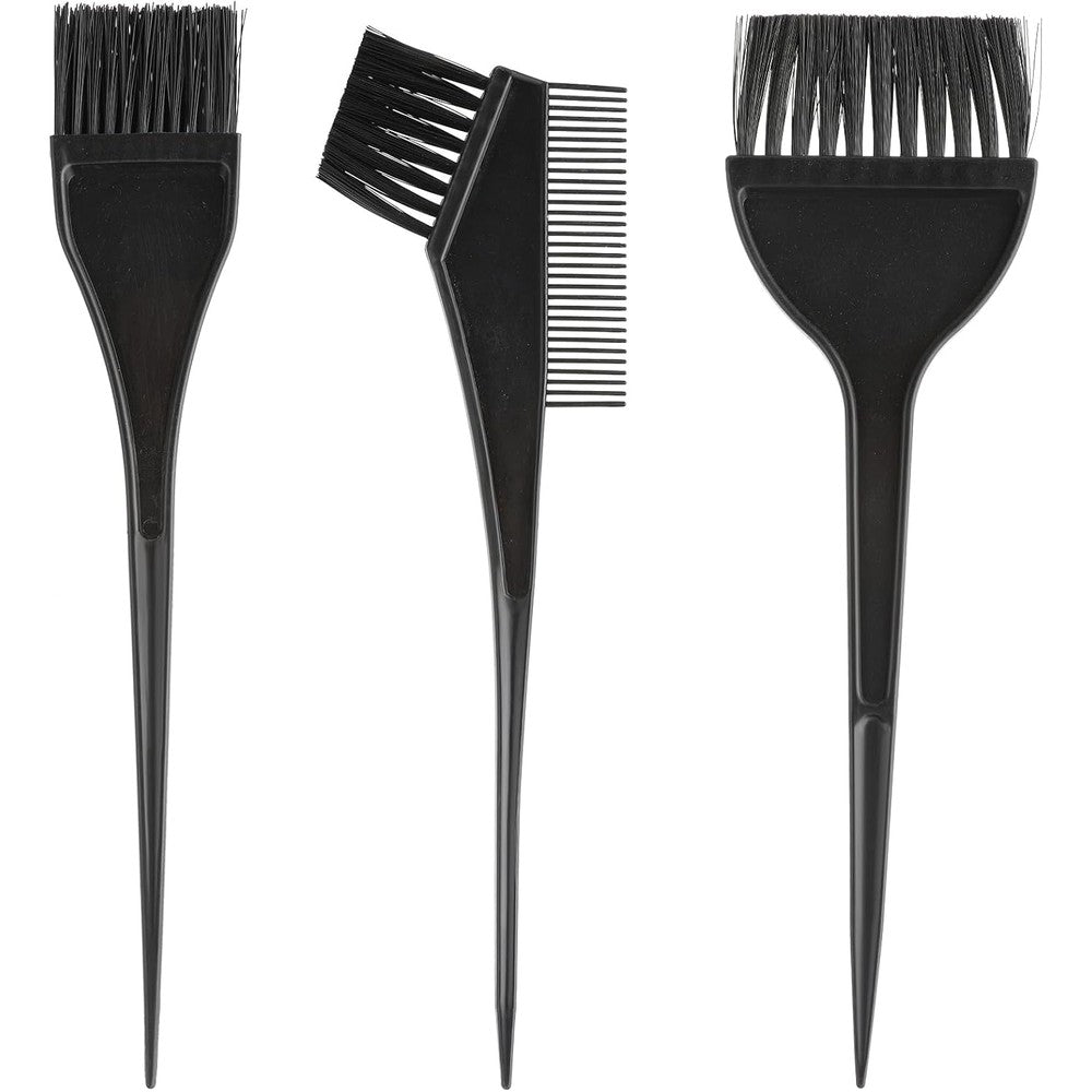 Ciatbyyj 3 Pcs black hair dye brushes set front view
