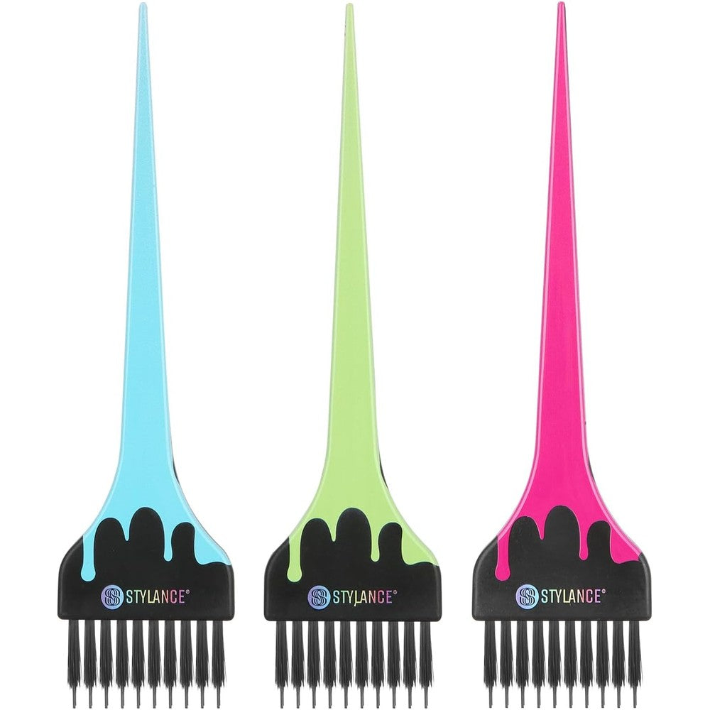 Mens Grooming Barber Pro 3 pack hair color brush set front view