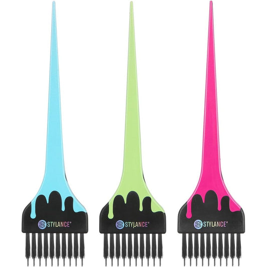 Mens Grooming Barber Pro 3 pack hair color brush set front view