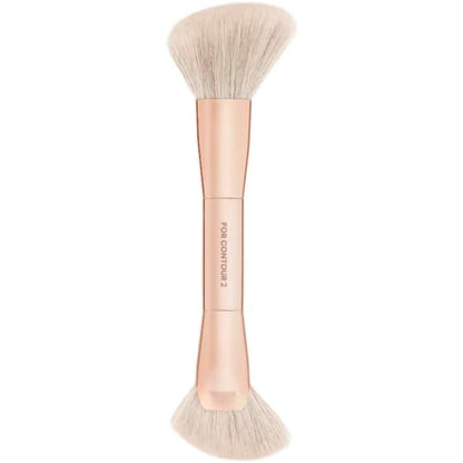 Patrick Ta Precision Dual Ended Sculpting Brush Pink front view for contouring