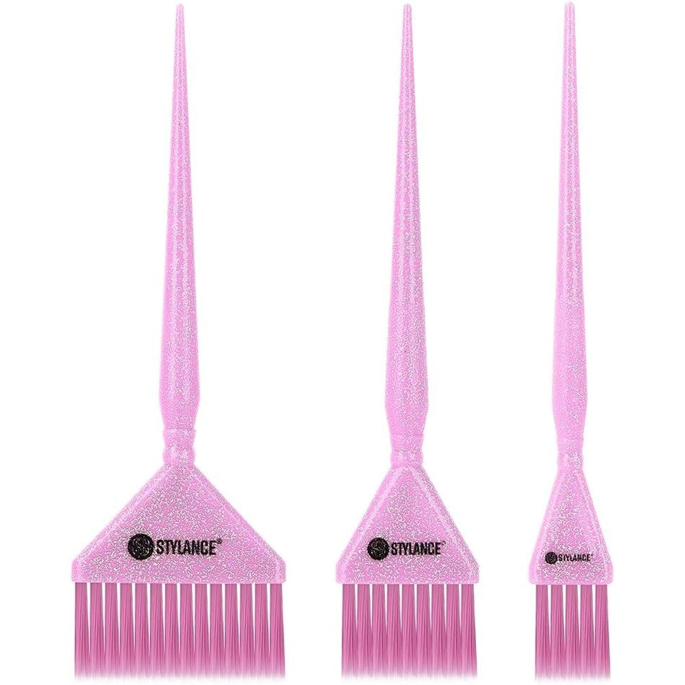 Mens Grooming Barber Pro Glitter Hair Dye Brush Set front view
