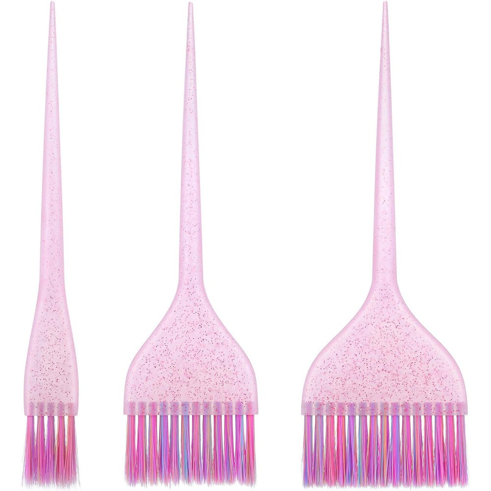 Liqwei 3 Piece Hair Color Brush Set front view