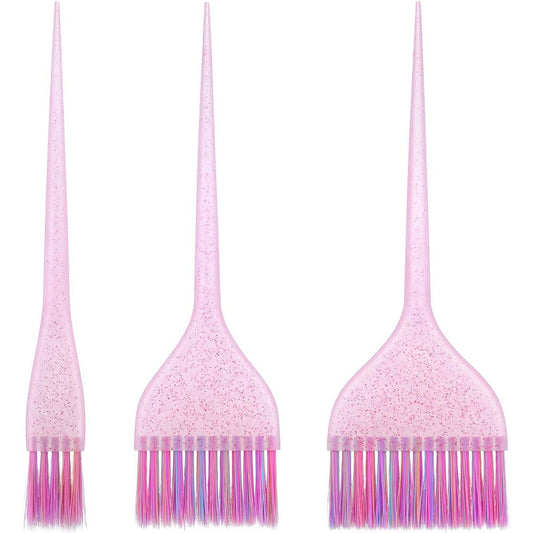 Liqwei 3 Piece Hair Color Brush Set front view