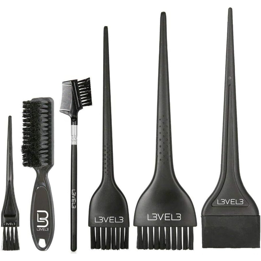L3 professional 6-piece hair tint brush set for salon dye application