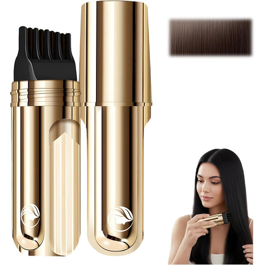 Parvani 2-in-1 chestnut brown hair dye comb front view