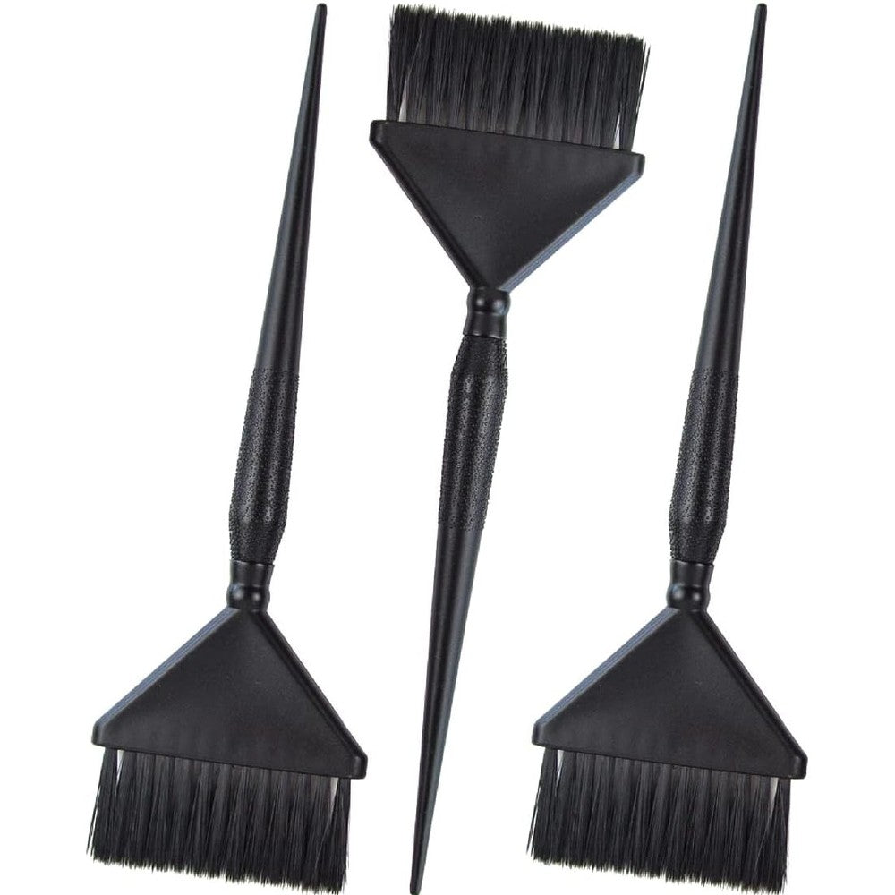 Salon Supply Co 3 Extra Wide Hair Dye Applicator Brushes Set front view