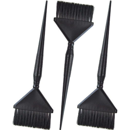 Salon Supply Co 3 Extra Wide Hair Dye Applicator Brushes Set front view