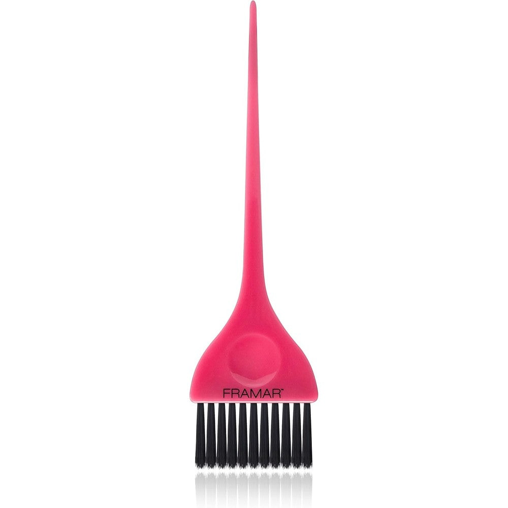 Framar Classic Hair Color Brush in signature pink front view