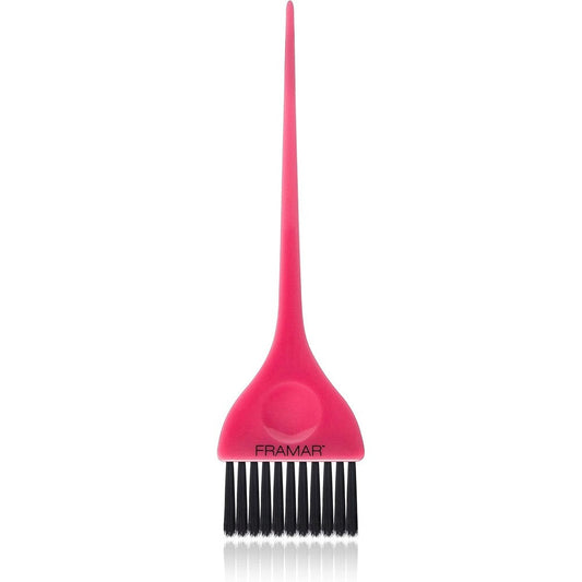 Framar Classic Hair Color Brush in signature pink front view