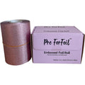 Pre ForFoil pink embossed aluminum hair foil roll front view