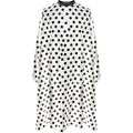 Smarthair Professional Salon Cape in black and white dots front view