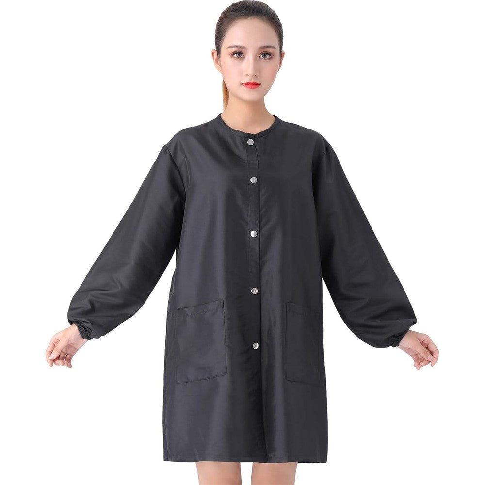 Tilyiala professional salon smock stylist jacket front view