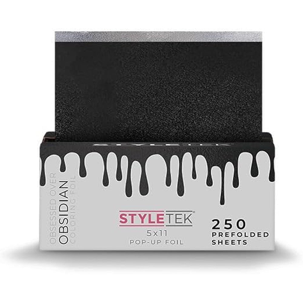 Styletek Obsidian pop-up foil sheets box front view