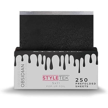 Styletek Obsidian pop-up foil sheets box front view