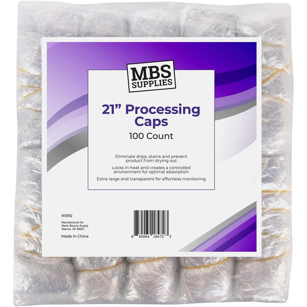 Diane Disposable Processing Caps 21 inch 100 count front packaging view