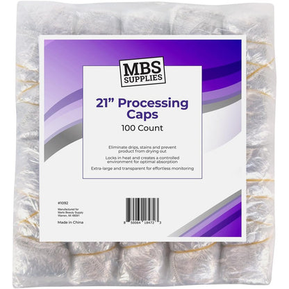 Diane Disposable Processing Caps 21 inch 100 count front packaging view