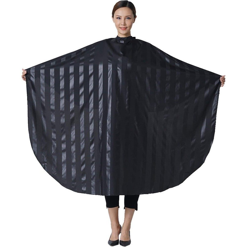 Smarthair professional salon cape black front view