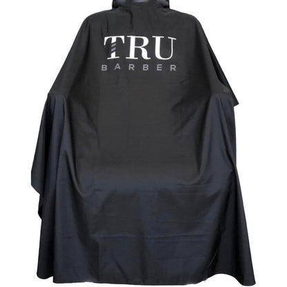 Tru Barber professional silicone neck cape black and white