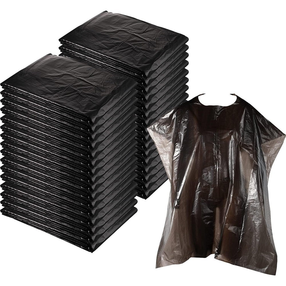 Willbond 100 Disposable Salon Cape front view for hair styling
