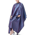 Olizee purple hair dressing cape front view