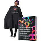 Framar Color Cover Salon Cape front view professional hair coloring gown