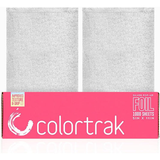 Colortrak embossed silver aluminum hair foil dispenser front view