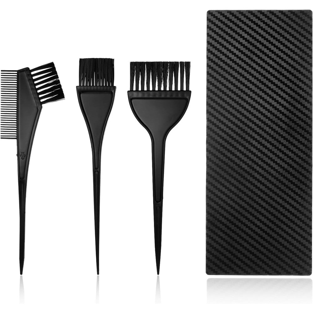 Exircy hair highlighting board set front view showcasing the black dye paddle and application brushes.