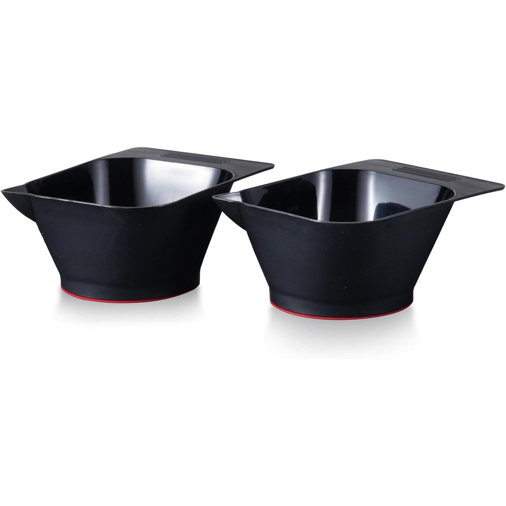Bestauty hair dye coloring bowl front view showing sleek black professional plastic finish