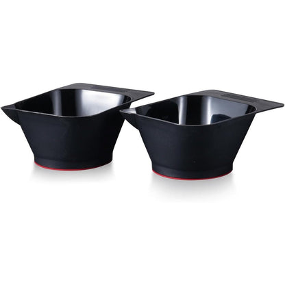 Bestauty hair dye coloring bowl front view showing sleek black professional plastic finish