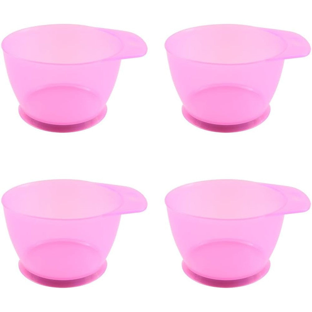 Lasenersm hair color mixing bowls transparent pink front view for professional tinting