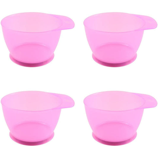 Lasenersm hair color mixing bowls transparent pink front view for professional tinting