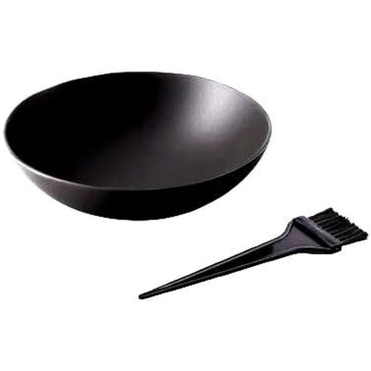Shivanya henna mixing iron bowl front view with application brush