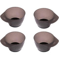 GSHLLO plastic hair color mixing tint bowls set of four front view for professional hairdressing.