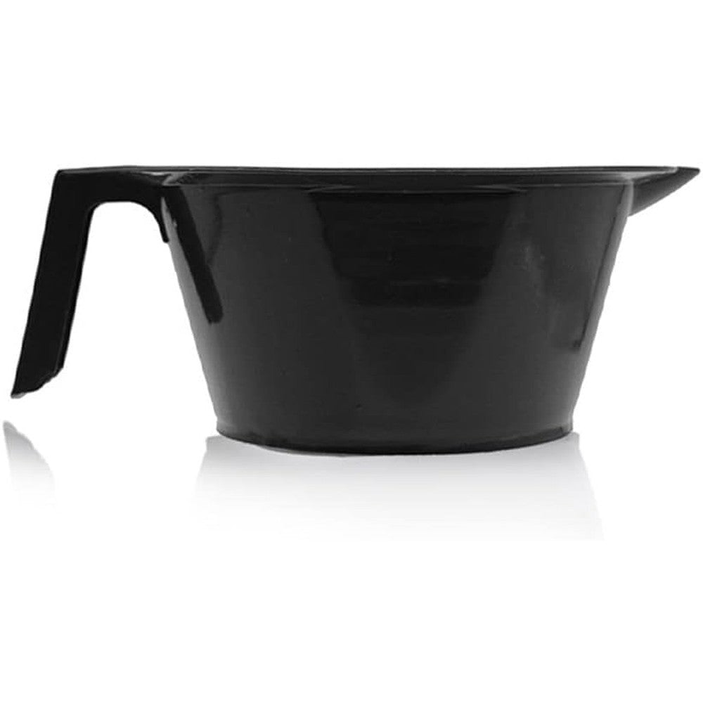 Soft 'N Style applicator bowl front view showing the handle and pouring lip.