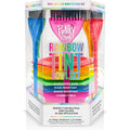 Punky Rainbow Tint Hair Dye Brush and Bowl Set front view showing six interlocking multi-colored mixing bowls with matching applicator brushes.