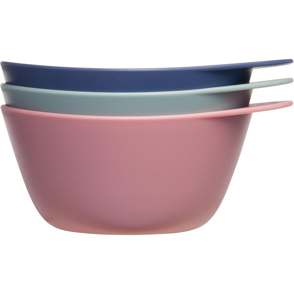 Fromm Color Studio mixing bowls front view showing the three pack assortment set.