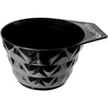 Colortrak XL Black Diamond hair color mixing bowl front view showcasing ergonomic handle