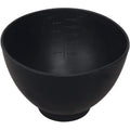 ForPro Professional Collection Silicone Mixing Bowl front view black professional salon bowl