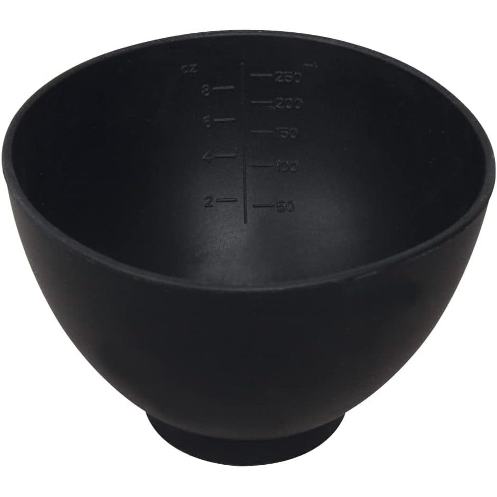 ForPro Professional Collection Silicone Mixing Bowl front view black professional salon bowl