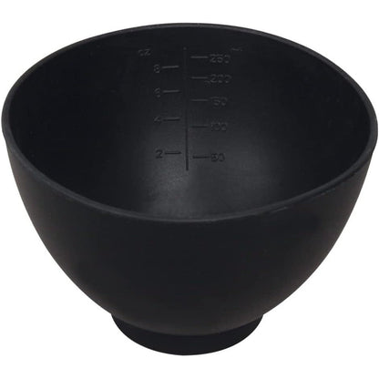 ForPro Professional Collection Silicone Mixing Bowl front view black professional salon bowl