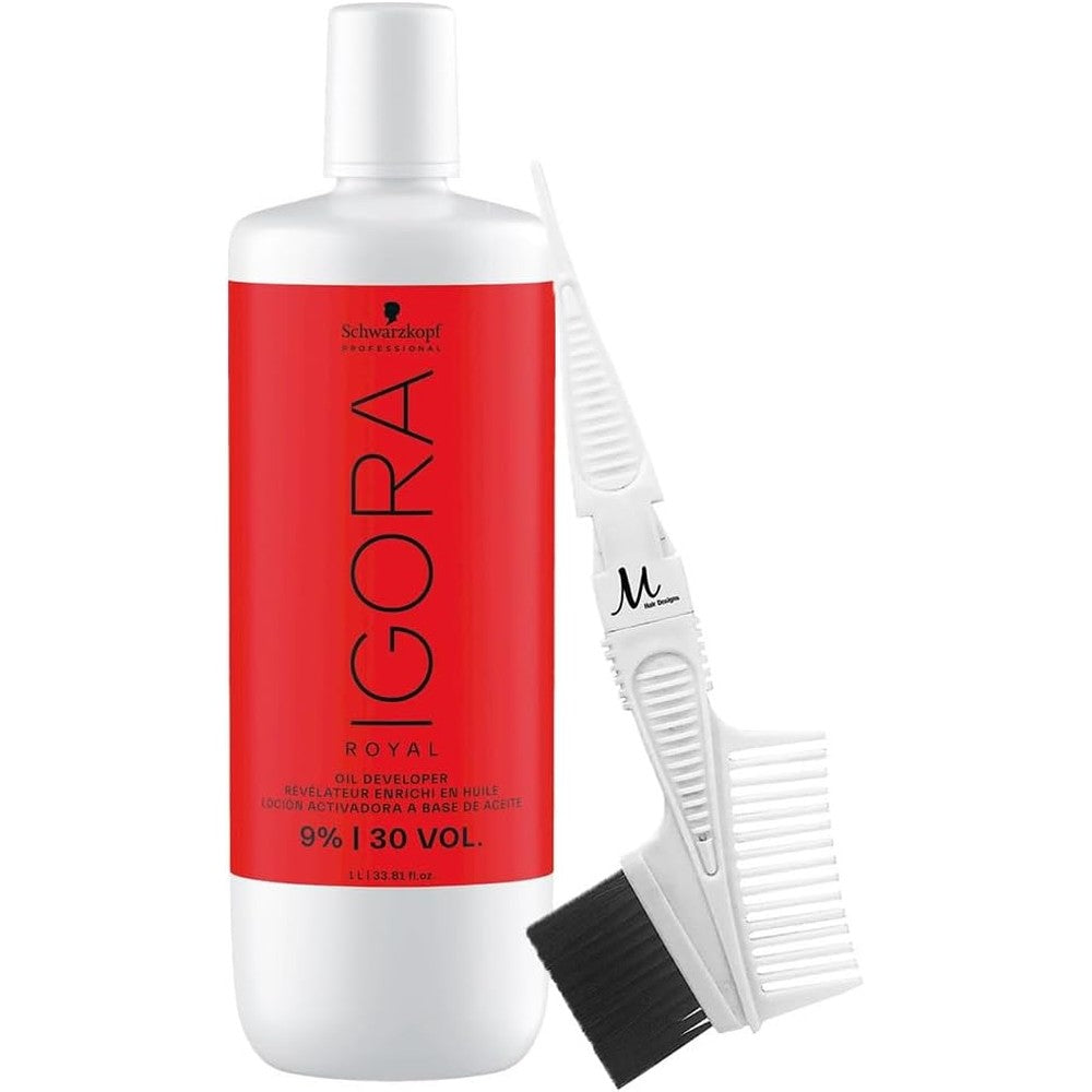 Schwarzkopf Igora Royal 9 Percent 30 Volume Developer 1 Liter bottle front view