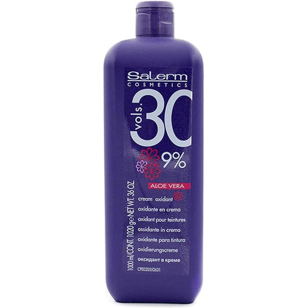 Salerm Cream Oxidant Volume 30 with Aloe Vera 36 Ounce bottle front view