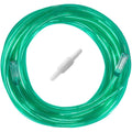 ResOne 2 Pack 50 Foot Green Oxygen Supply Tubing front view showing swivel connectors for respiratory support.