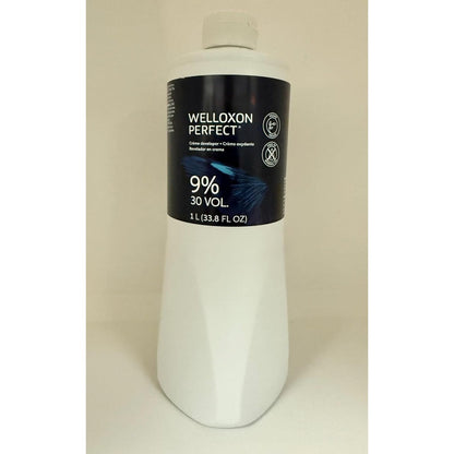 Wella Professionals Welloxon Perfect 30 Volume 9 Percent Cream Developer 1 Liter bottle front view