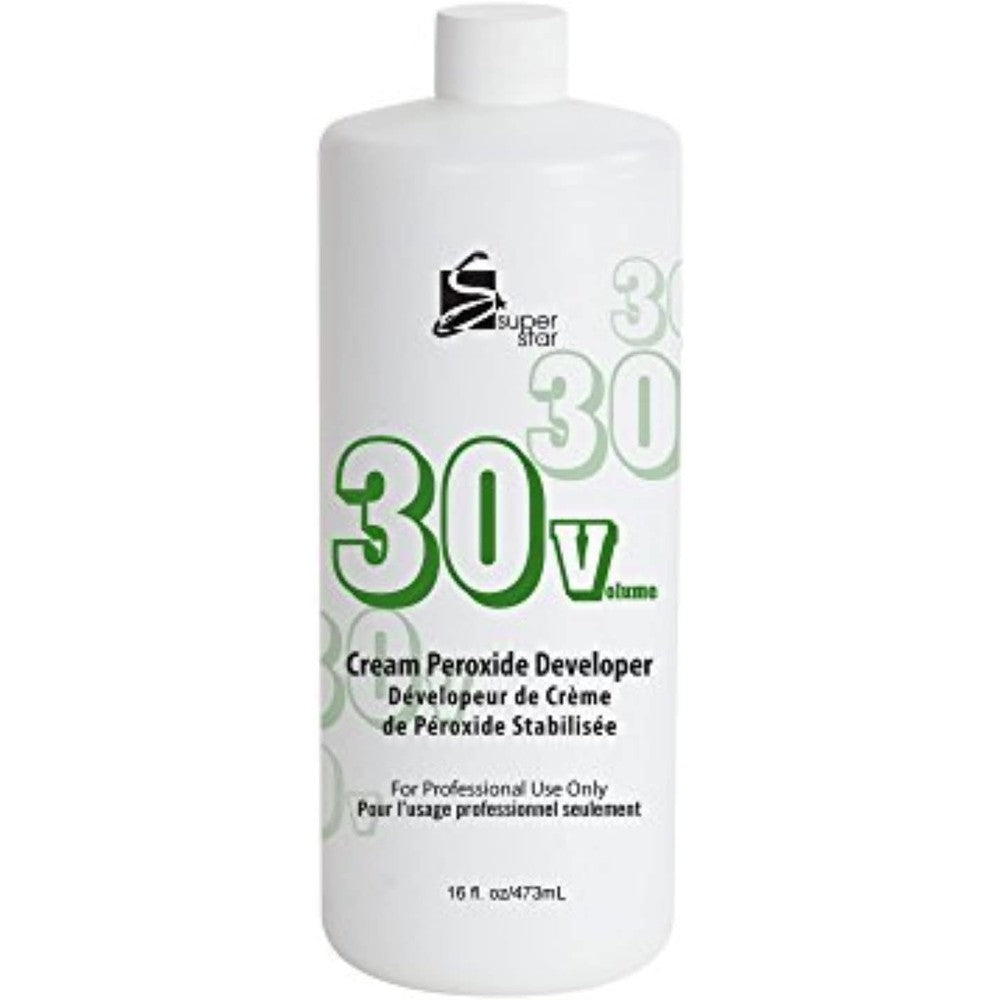 Super Star Stabilized Cream Peroxide Developer 30 Volume bottle professional hair salon supply