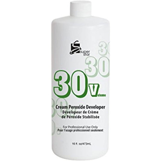 Super Star Stabilized Cream Peroxide Developer 30 Volume bottle professional hair salon supply