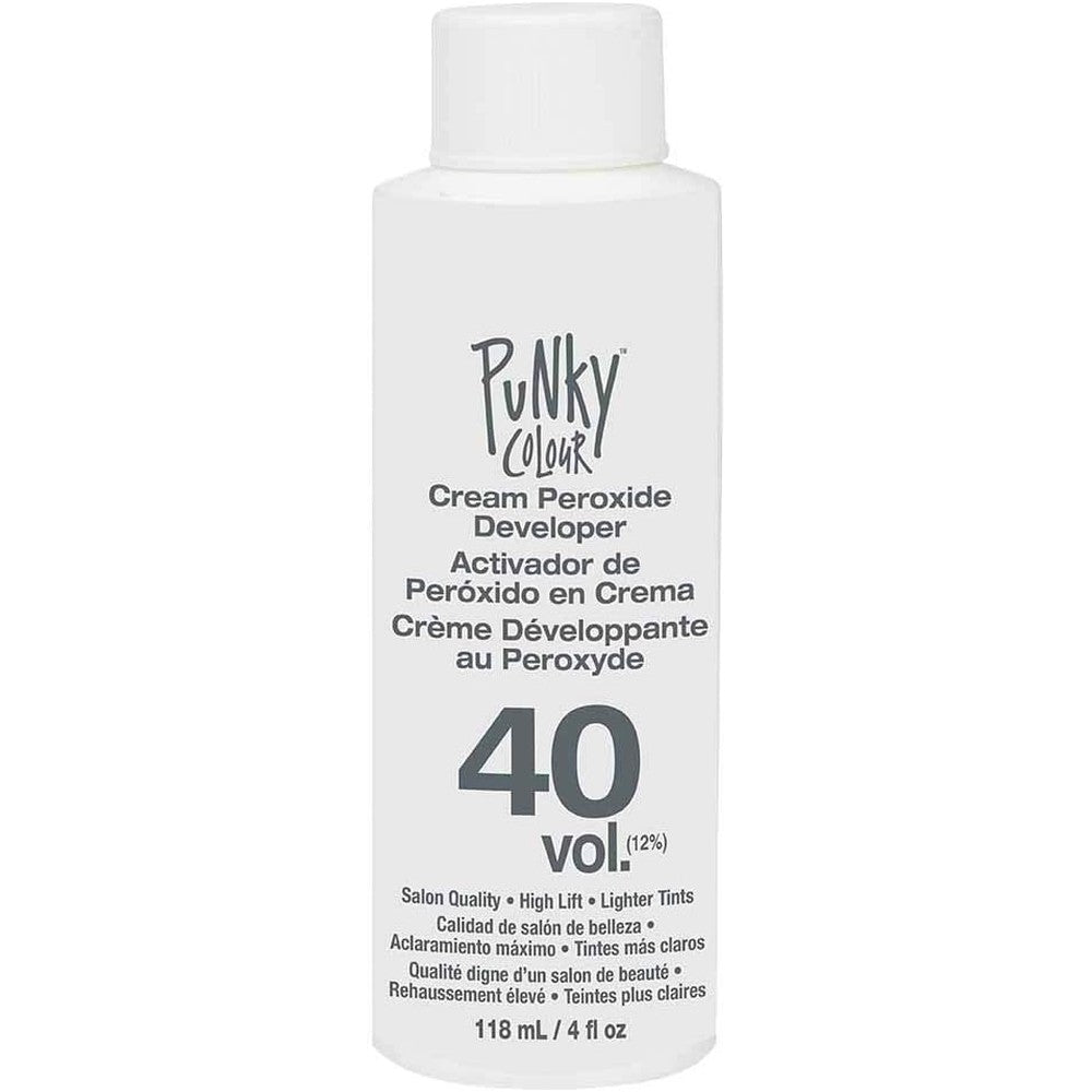 Punky Cream Peroxide Hair Dye Developer 40 Volume front view bottle