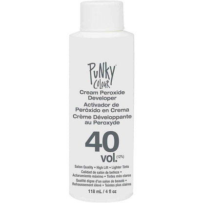 Punky Cream Peroxide Hair Dye Developer 40 Volume front view bottle