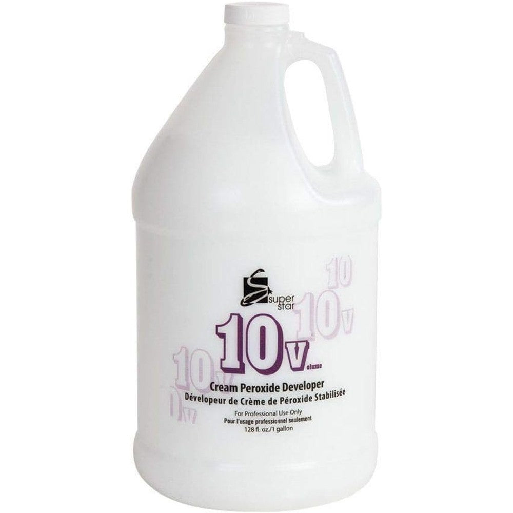 Super Star Stabilized Cream Peroxide Developer 10 Volume 128 Fluid Ounce Professional Grade Hair Color Developer - Image 1