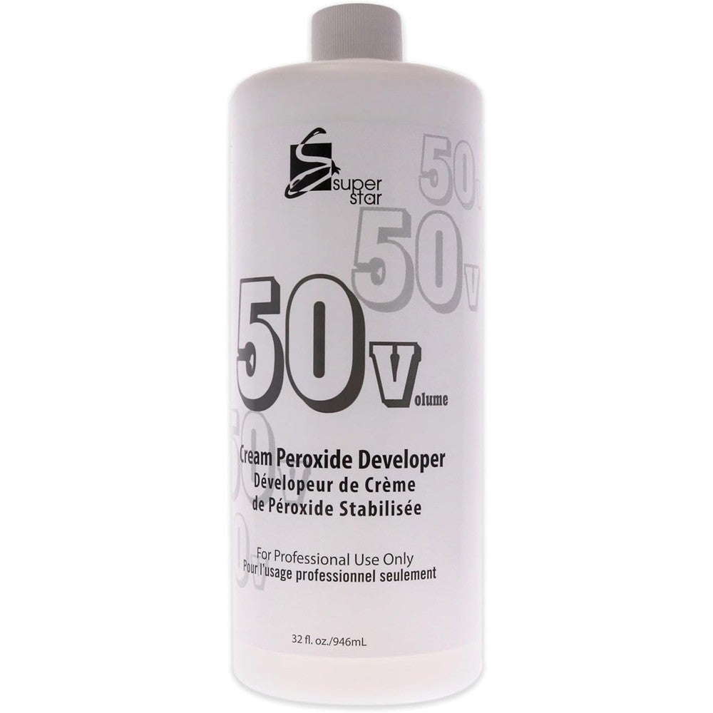 Superstar 50 Volume Cream Peroxide Developer front view bottle